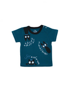 Ghousla Cat T-Shirt - Deep Lagoon