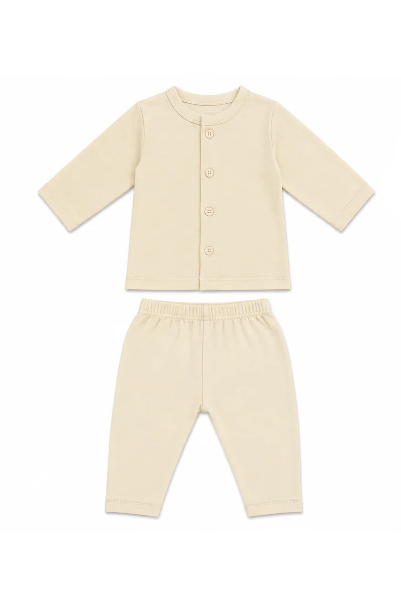 Jabla + Pajama: Premium Cotton-Blend "Solid" Wood Ash Casual Essentials