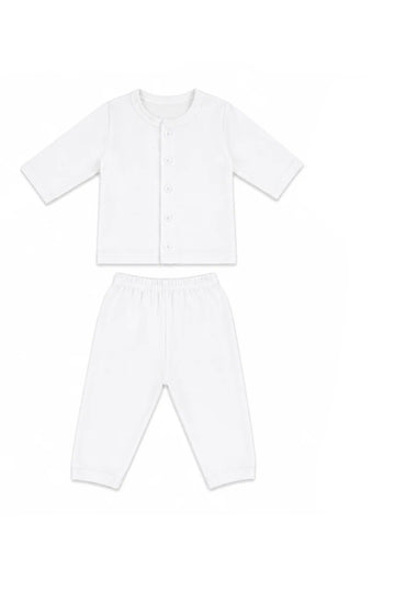 Jabla + Pajama: Premium Cotton-Blend "Solid" White Casual Essentials
