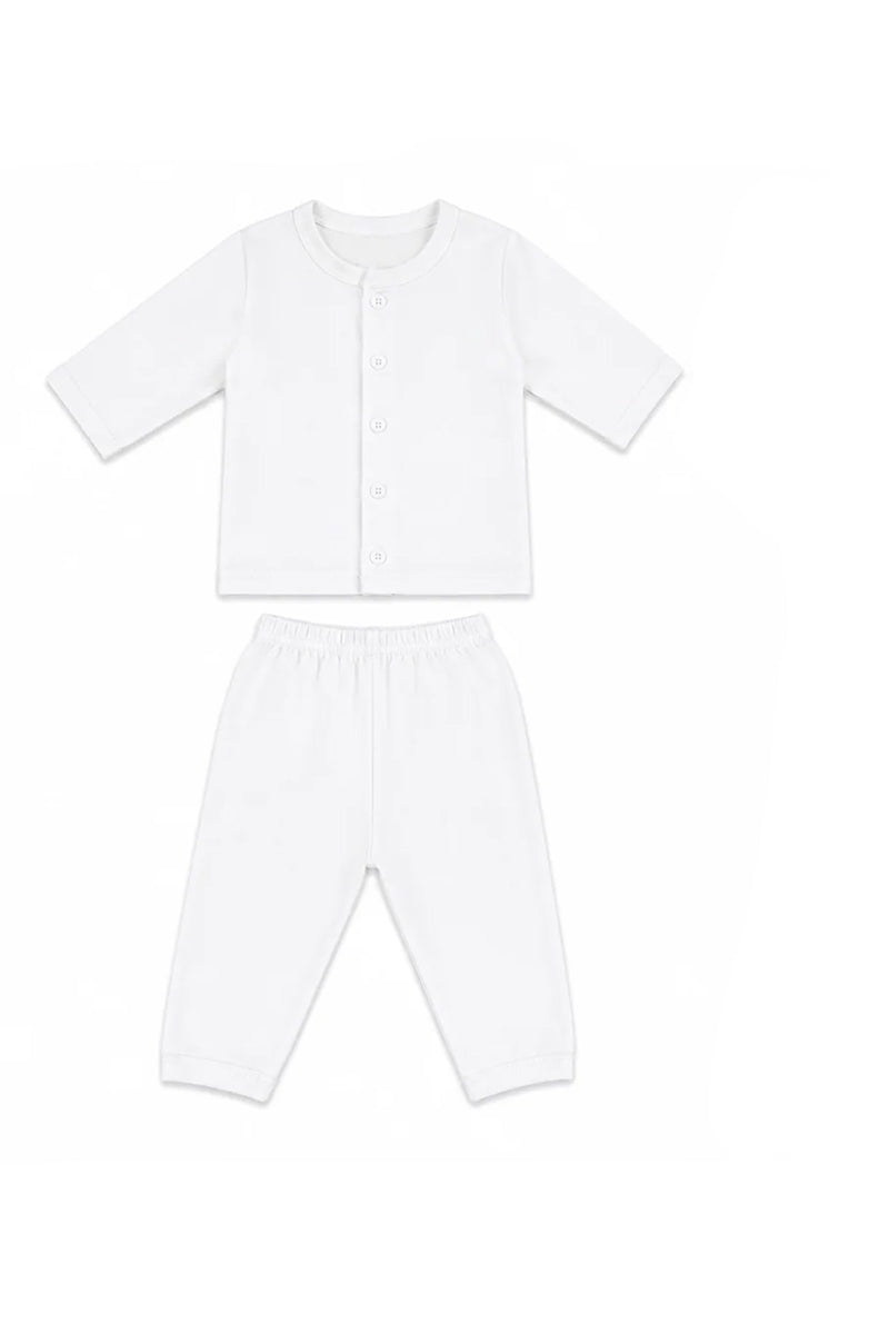 Jabla + Pajama: Premium Cotton-Blend "Solid" White Casual Essentials