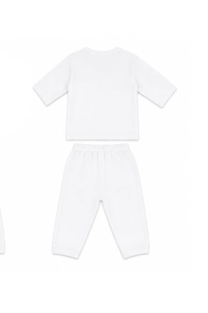 Jabla + Pajama: Premium Cotton-Blend "Solid" White Casual Essentials