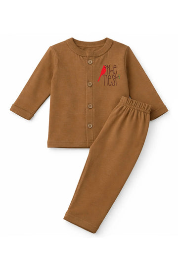 Jabla + Pajama: Premium Cotton-Blend "The Nest" Caramel Casual Essentials