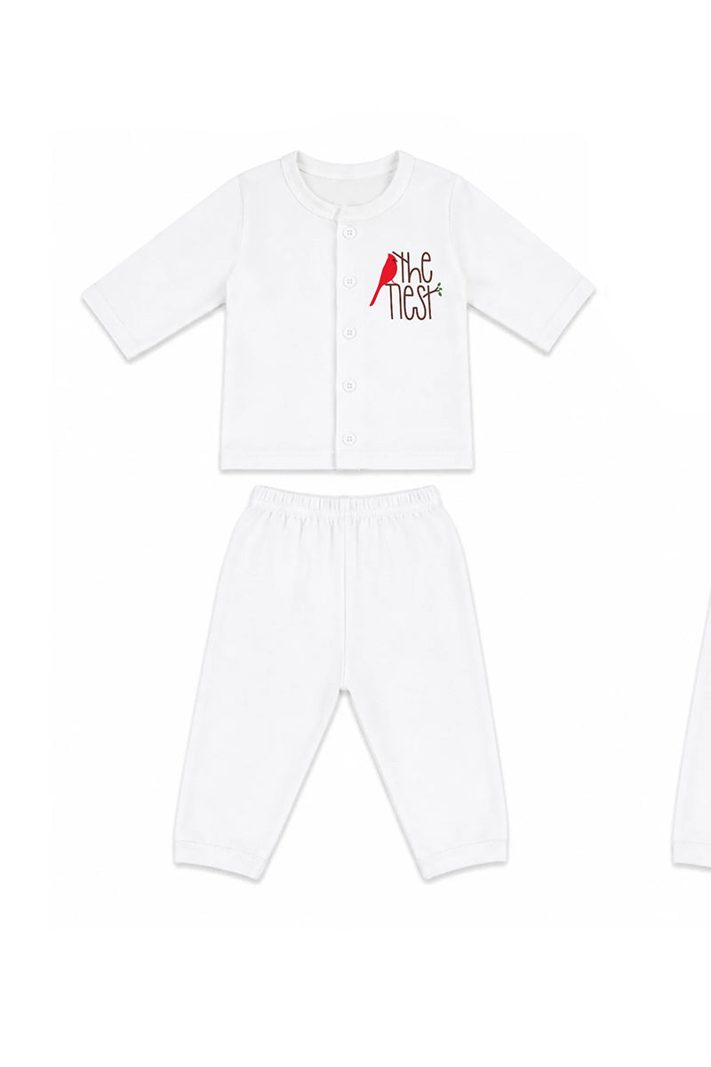 Jabla + Pajama: Premium Cotton-Blend "The Nest" White Casual Essentials
