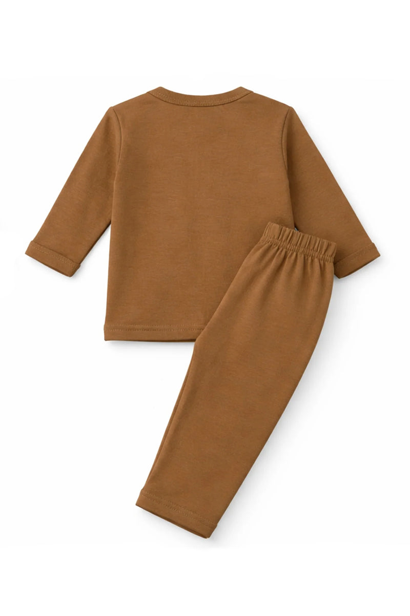 Jabla + Pajama: Premium Cotton-Blend "The Nest" Caramel Casual Essentials