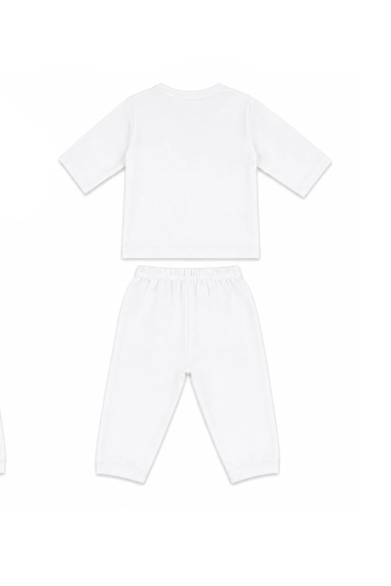 Jabla + Pajama: Premium Cotton-Blend "The Nest" White Casual Essentials
