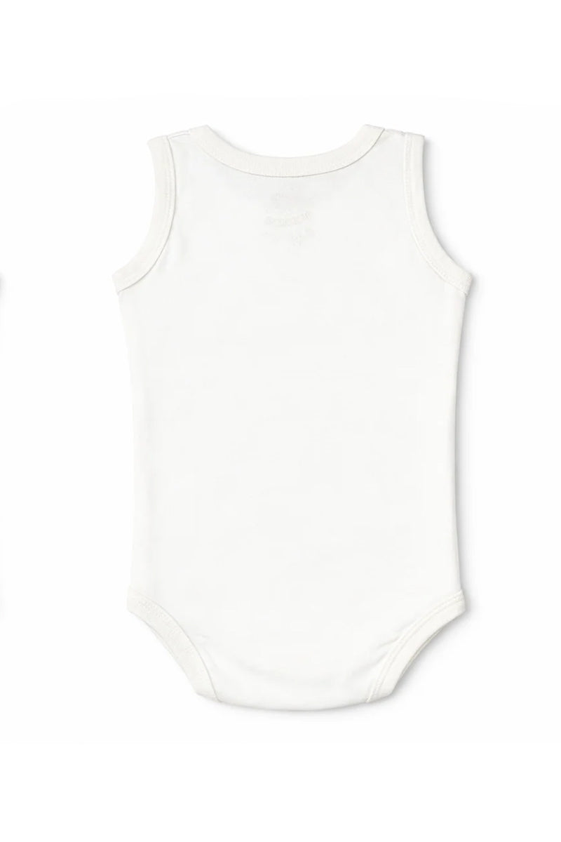 Sleeveless Bodysuit White Peanuts Print