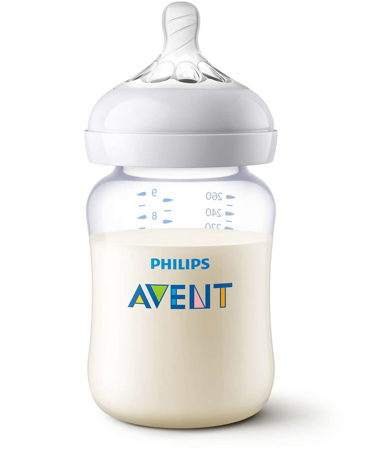 Philips Avent Natural PA Baby Bottle 260ML PK2 (SCF474/27)