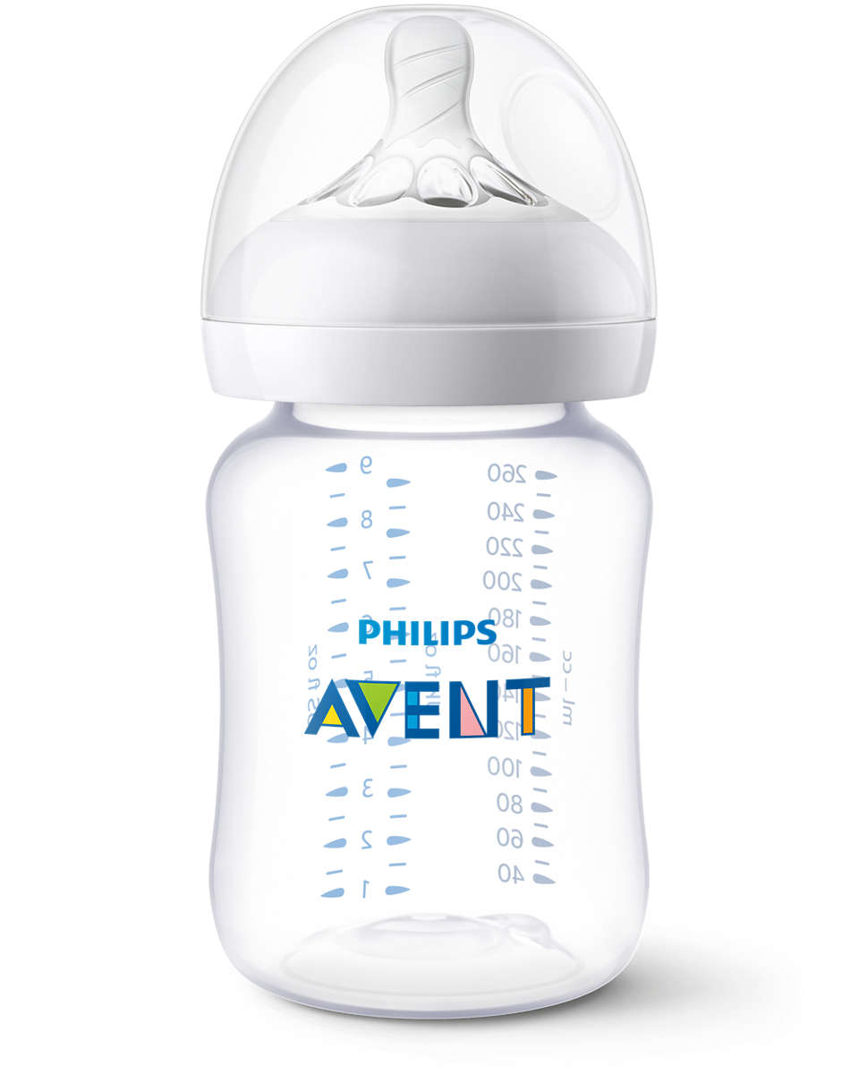 Philips Avent Natural PA Baby Bottle 260ML PK2 (SCF474/27)