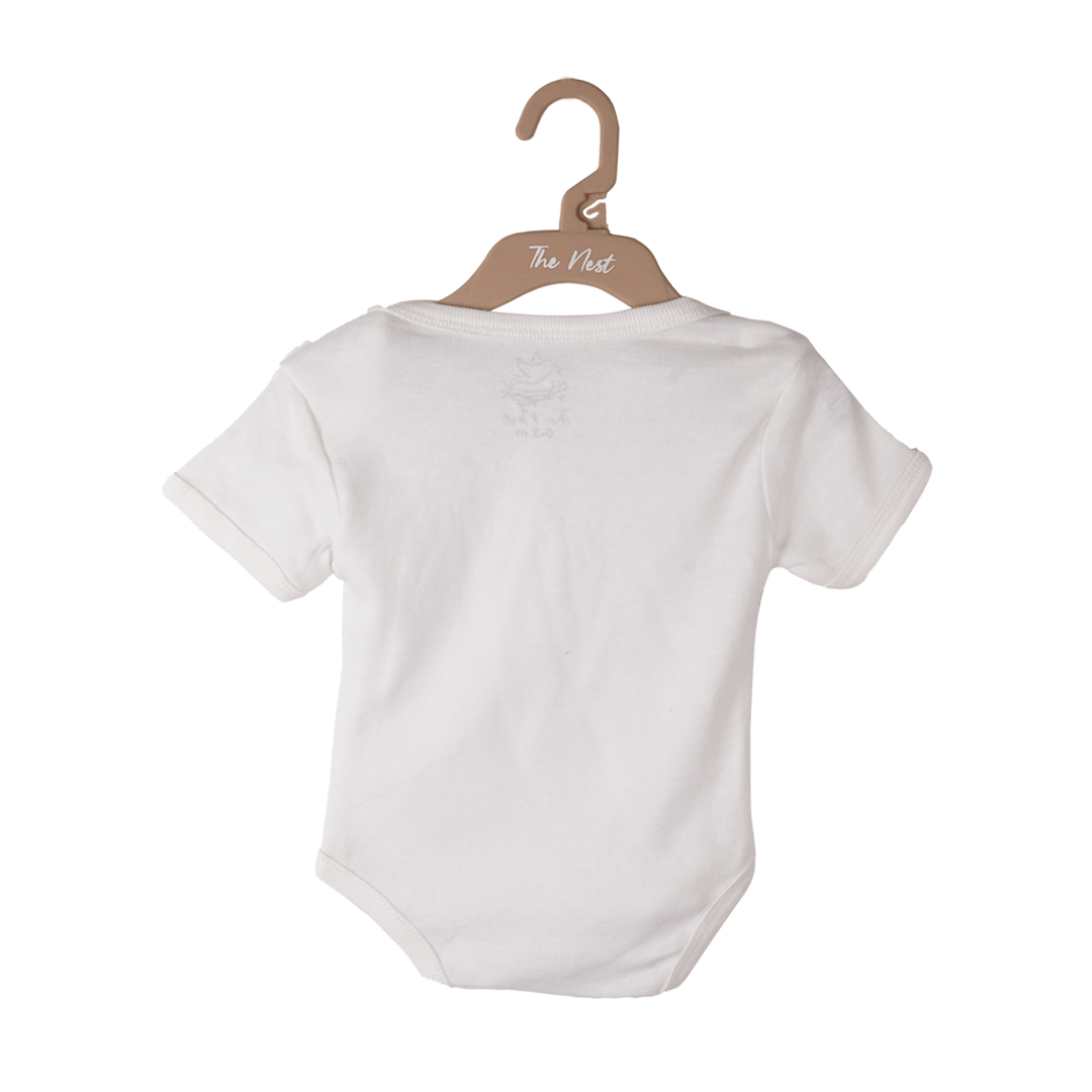 White Short Sleeve Bodysuit