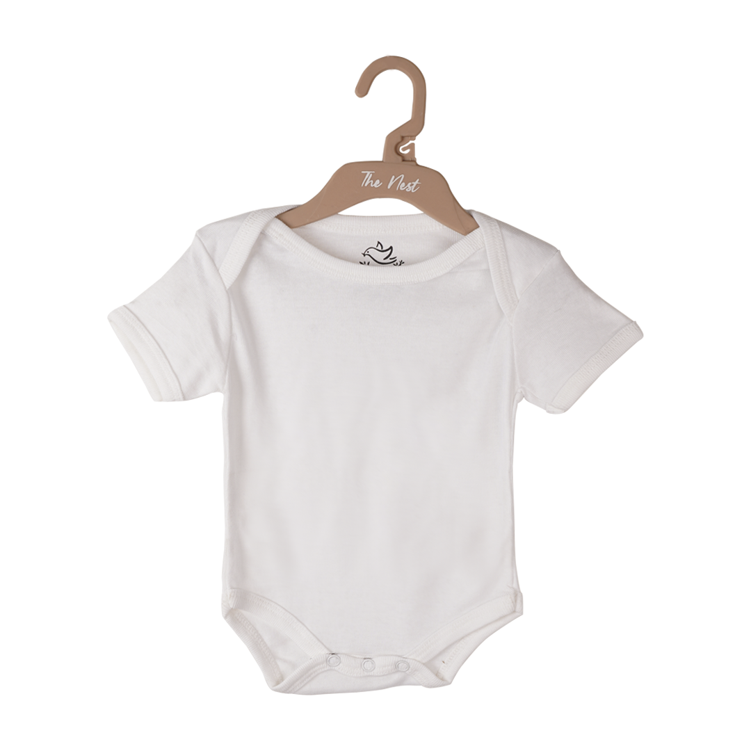 White Short Sleeve Bodysuit