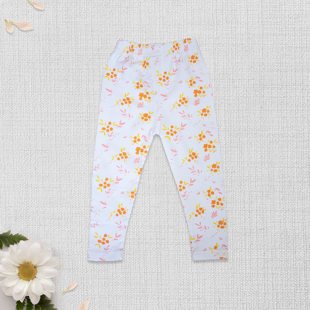 White Flower Garden Tights