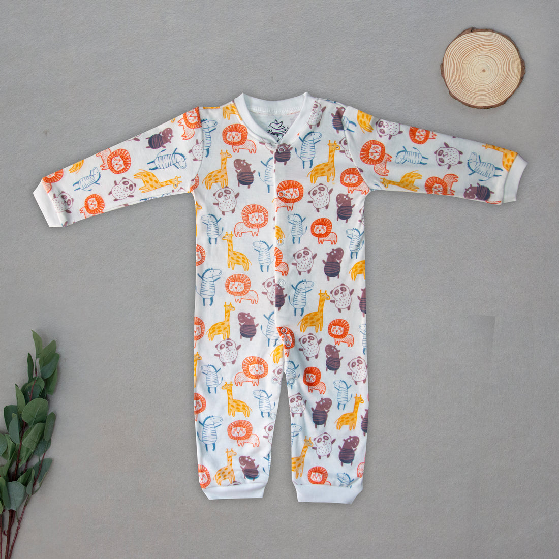 White Jungle sleeping suit