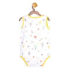 Bunny Breeze Bodysuit with yellow Trim