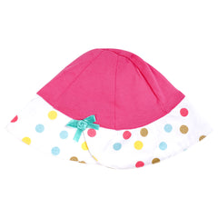Pretty in Polka baby bonnet/ cap
