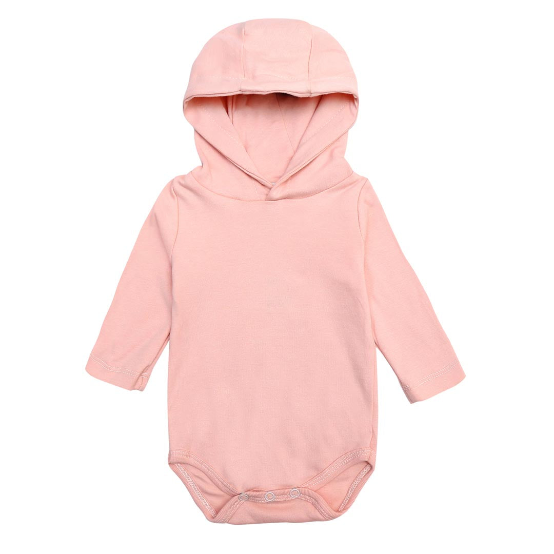 Pink Hooded Baby Suit