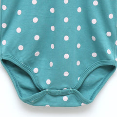 Blue Polka Dot Baby Suit