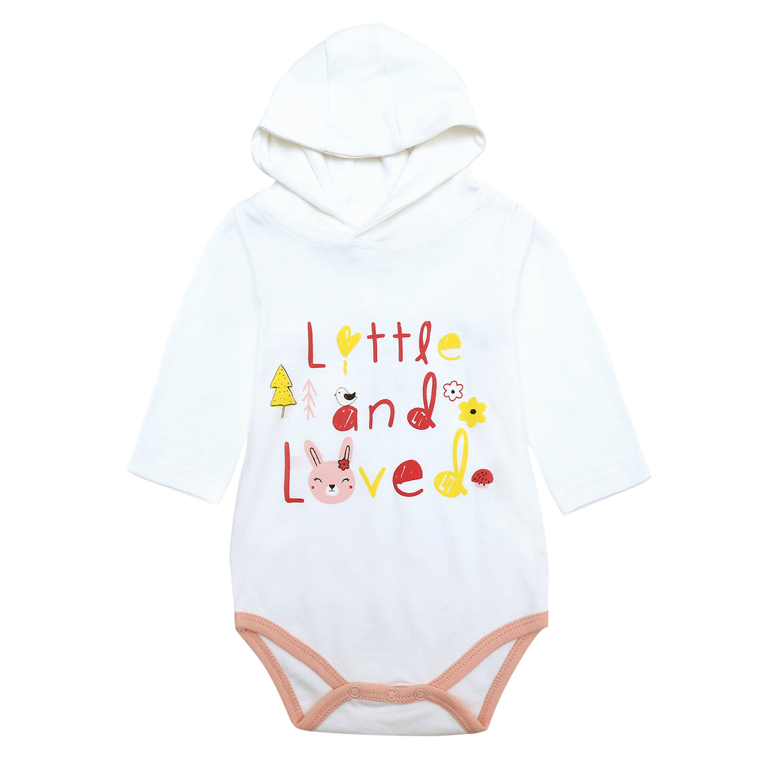 Happy Season Long Sleeve Bodysuit with Hood