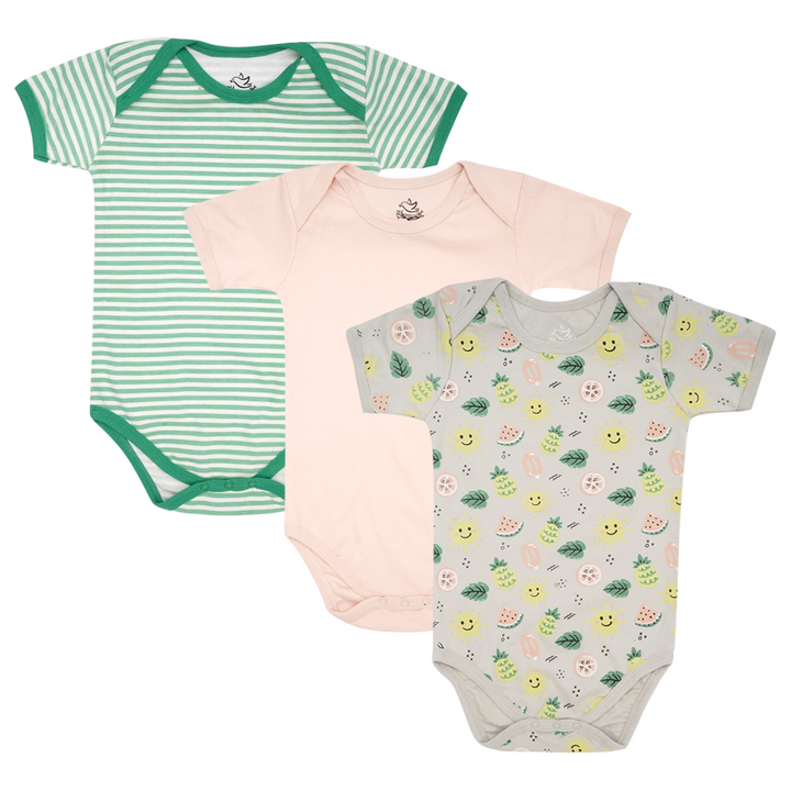 Summer vibe Pack of 3 bodysuits