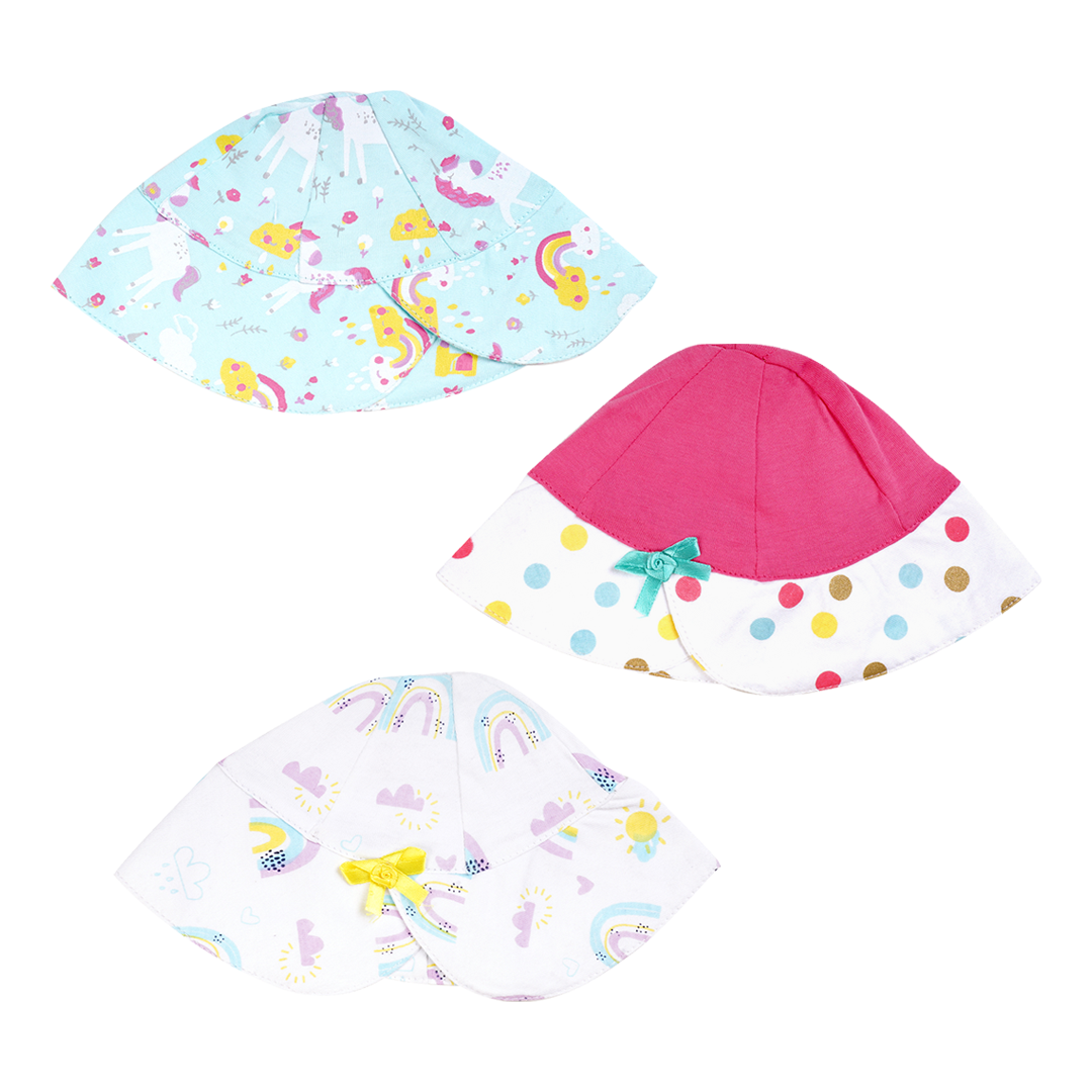 Rainbow bliss baby bonnet/cap